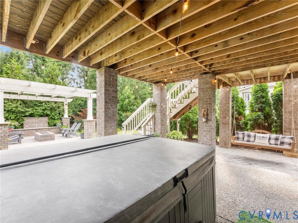 16419 Binley Road, Hallsley, Midlothian, VA 23112 Lower patio off basement