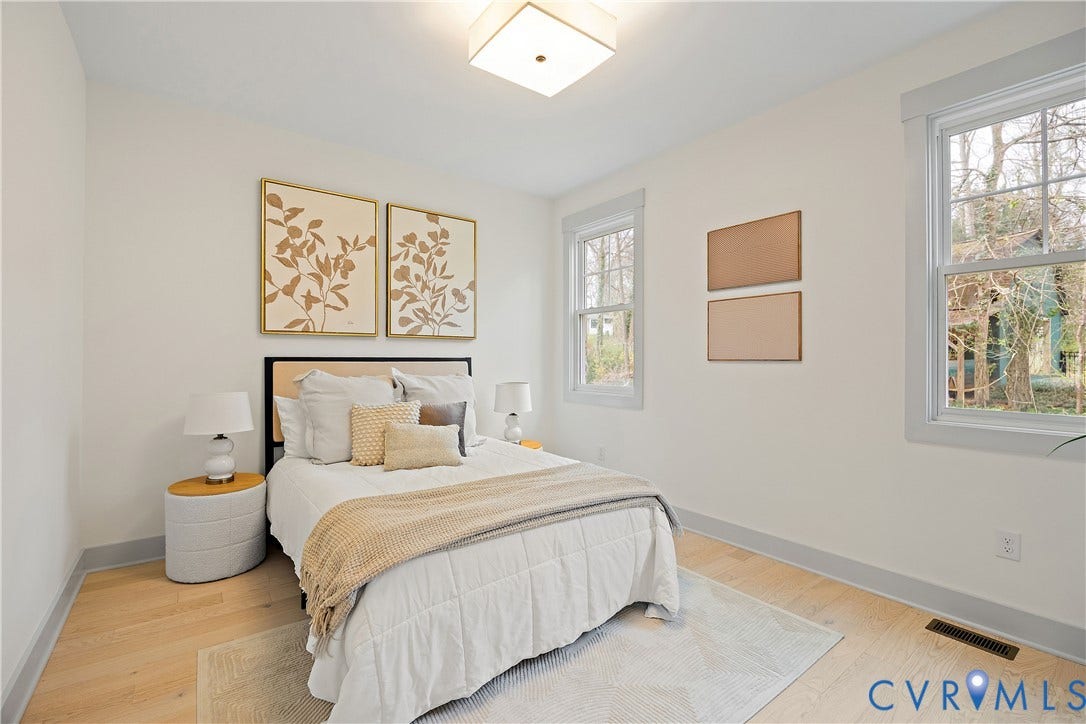 8919 Rustic Road, Richmond, VA 23235 Bedroom 4, 1st floor with light wood-flooring & closet