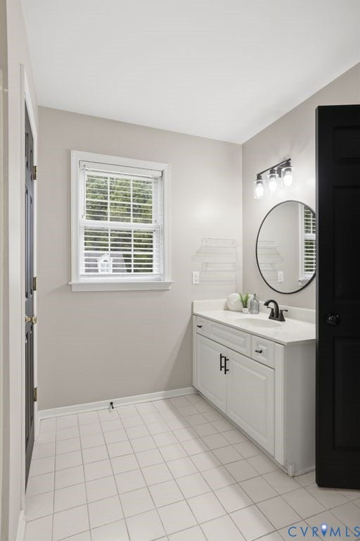 3819 Daniels Street, Chesterfield, VA 23831 White tile flooring and light neutral wall paint