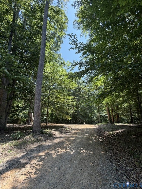 Entrance to lot 4A from shared gravel driveway