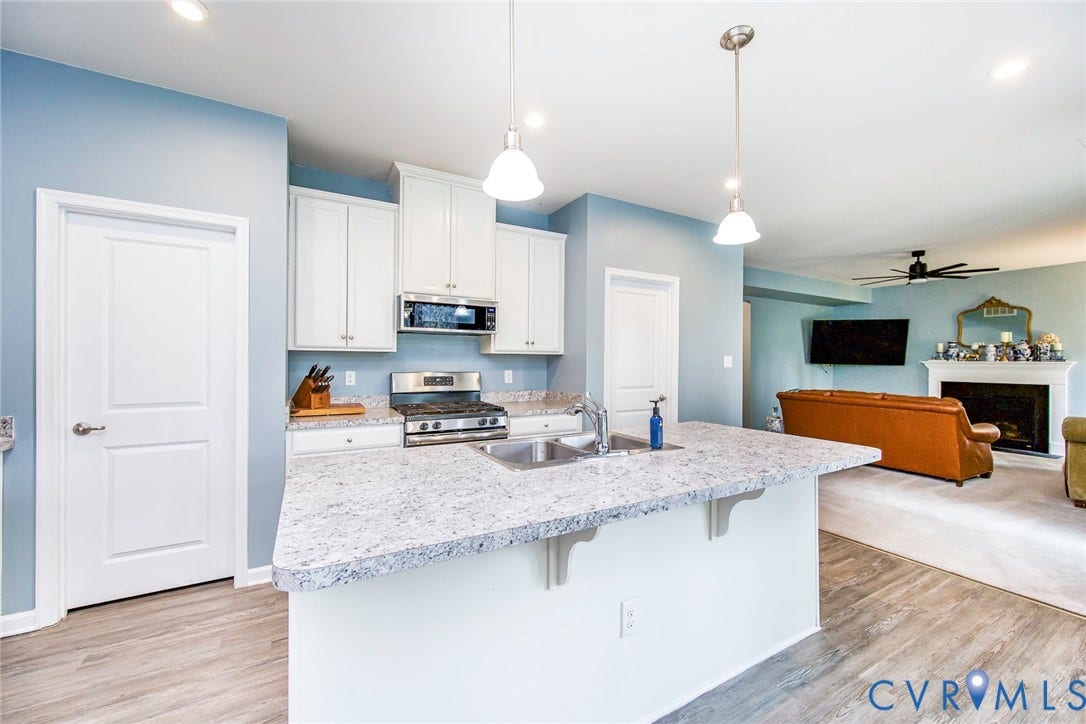 7956 Arbor Ponds Terrace, New Kent, VA 23124 Kitchen with Large Granite Island
