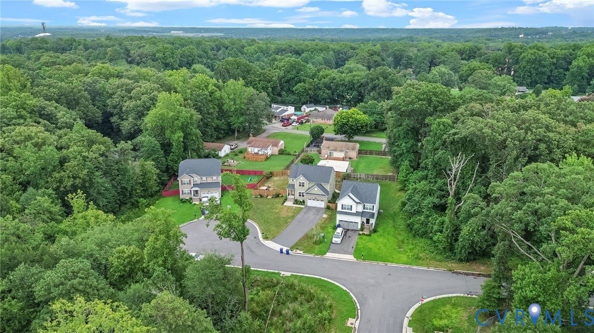 2007 Arcadia Avenue, Chester, VA 23831 Residential development featuring multiple properties with two-story structures, paved driveways, and green lawns