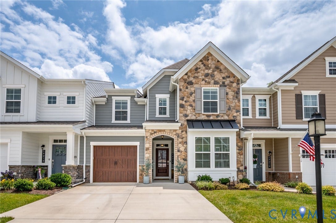 9217 Cerulean Place, Goochland, VA 23238 Stone and siding exterior with architectural shingles