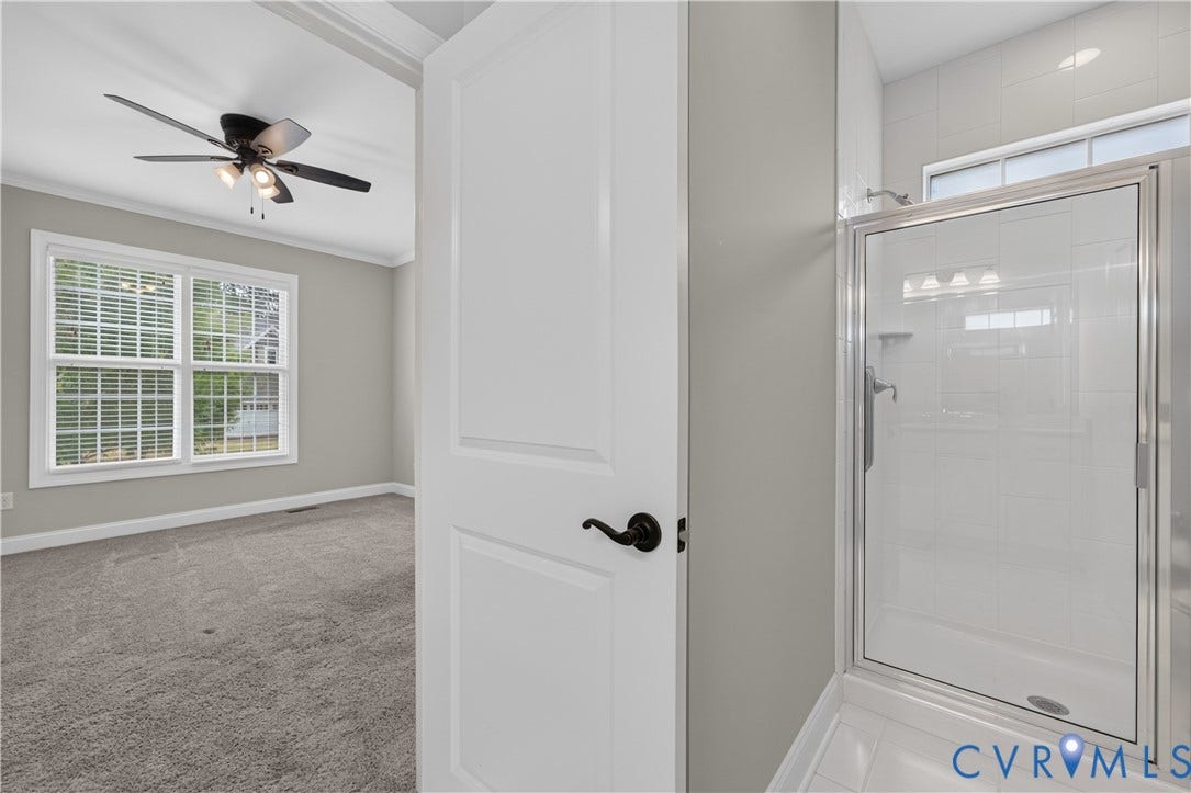 7238 Shenfield Avenue, Minutes To Short Pump, Glen Allen, VA 23059 Three-panel door with matte black hardware