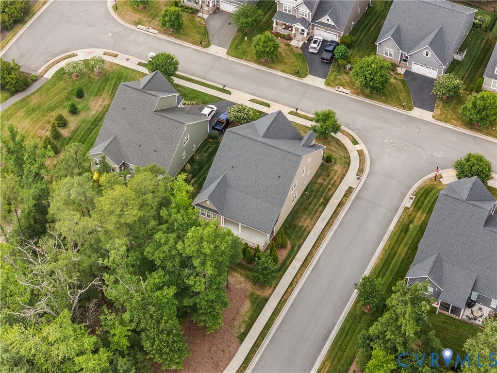 7238 Shenfield Avenue, Minutes To Short Pump, Glen Allen, VA 23059 Aerial perspective showcasing a residential street with multiple properties