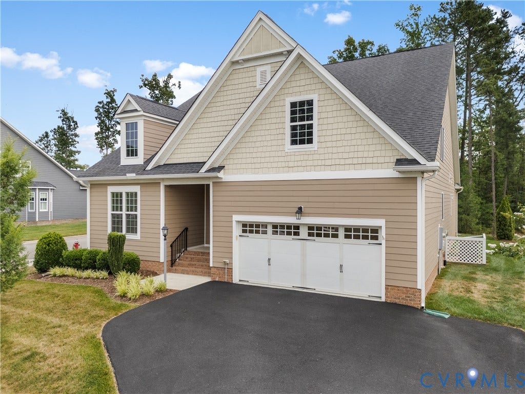 7238 Shenfield Avenue, Minutes To Short Pump, Glen Allen, VA 23059 Craftsman-style exterior with a two-car garage, dormer windows, and a covered entry