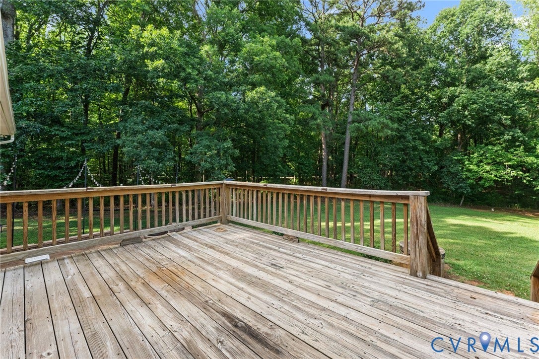1496 Dorset Road, Powhatan, Powhatan, VA 23139 Back Deck