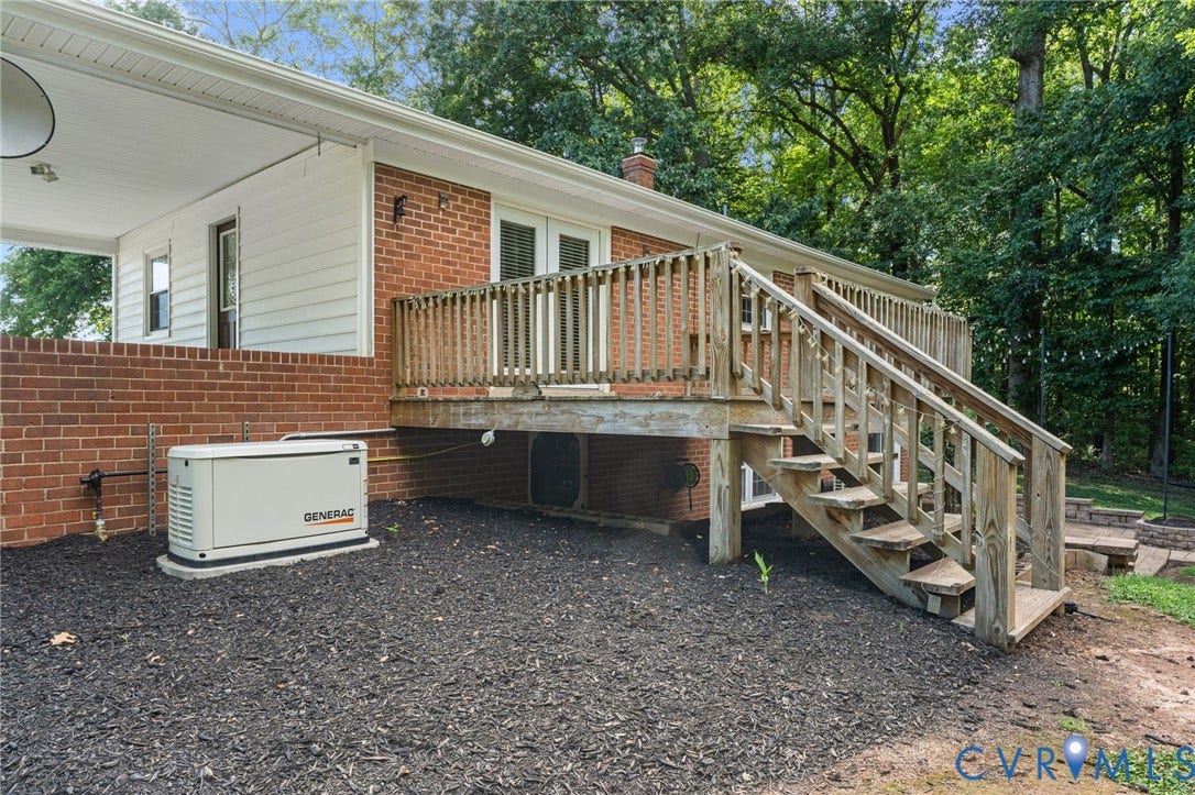 1496 Dorset Road, Powhatan, Powhatan, VA 23139 Rear of house
