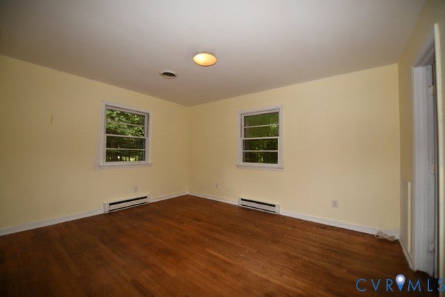 12720 Bailey Bridge Road, Bailey Bridge, Midlothian, VA 23112 Room featuring hardwood floor, two windows and own bathroom access