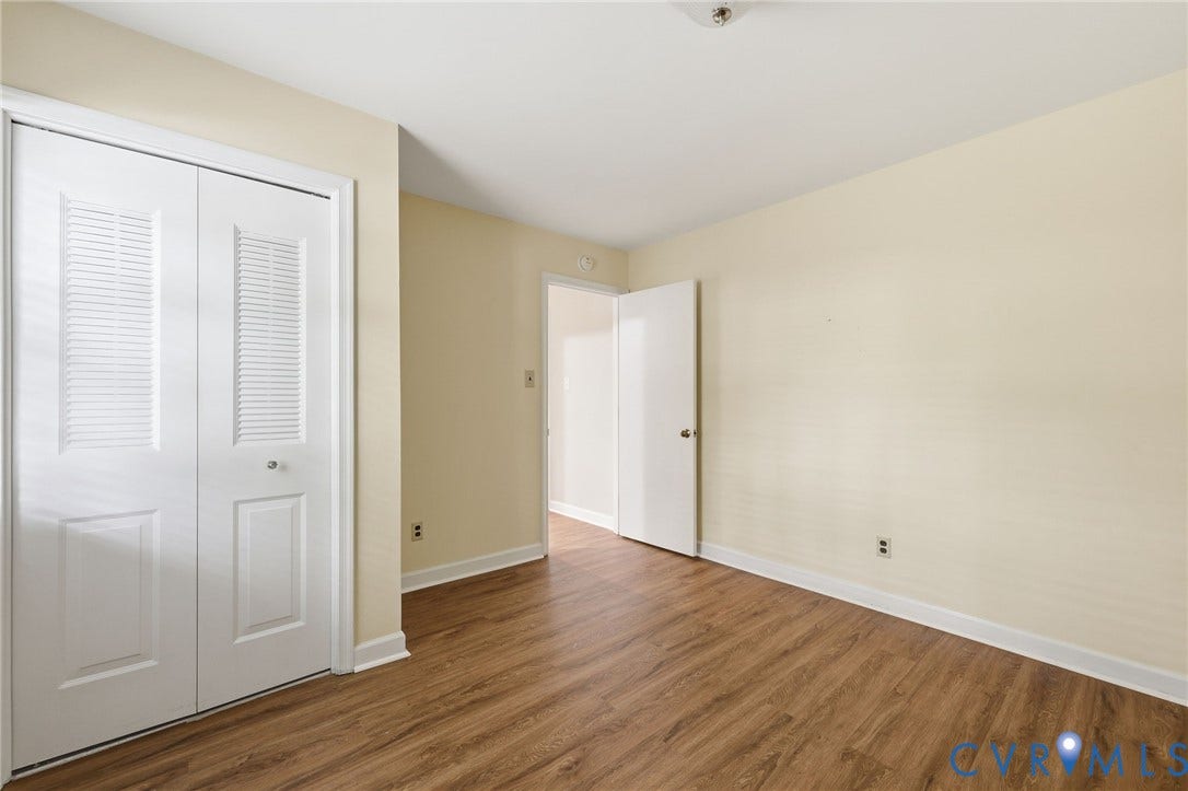 3737 Perthshire Lane, Colonial Heights, VA 23834 Fourth bedroom with large closet and wood finish flooring