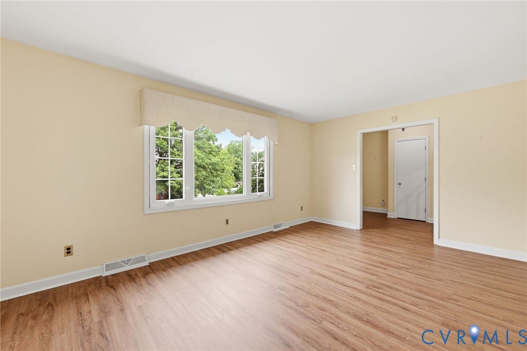3737 Perthshire Lane, Colonial Heights, VA 23834 Living room view from the dining room entryway