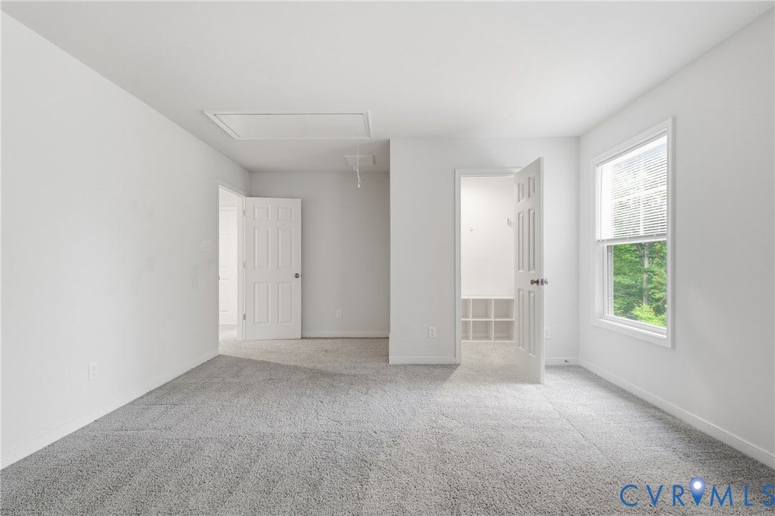 3780 Aston Trail, Powhatan, VA 23139 Second floor bedroom with pull-down attic access