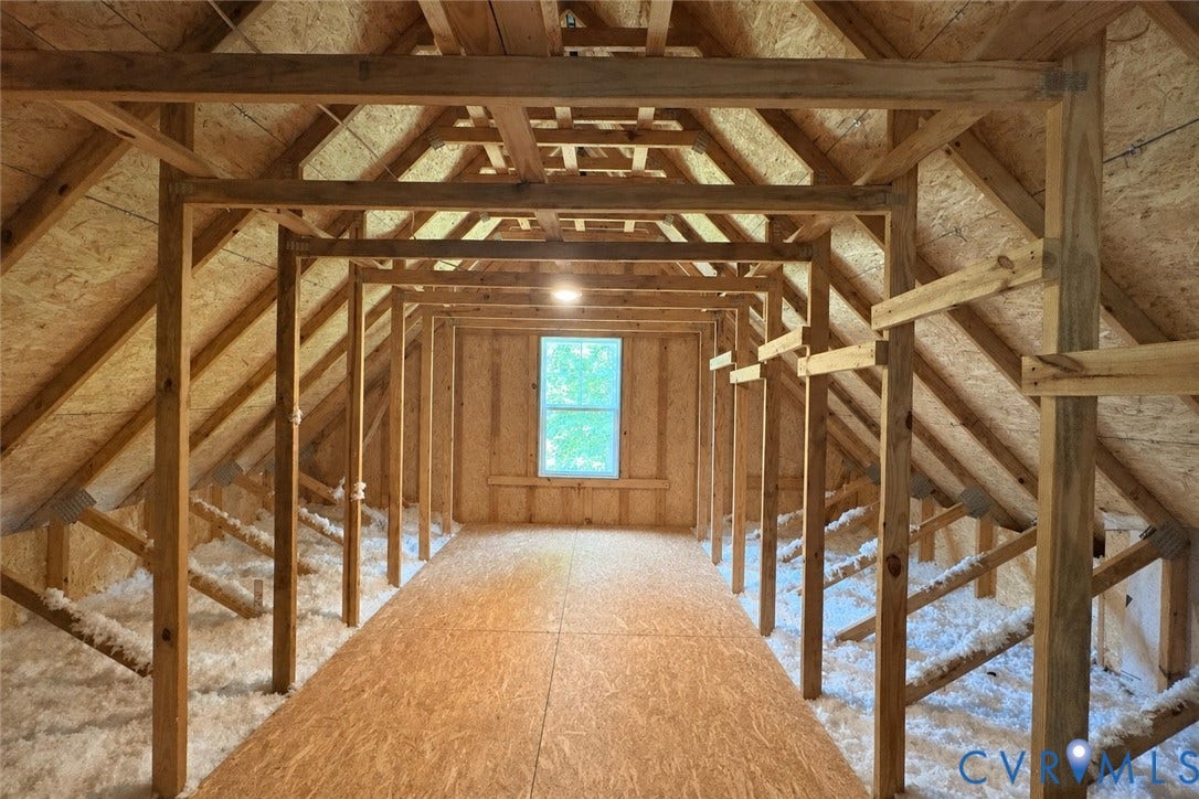 3780 Aston Trail, Powhatan, VA 23139 Walk-in attic space accessed from second floor bedroom. Can be finished to be a larger walk-in closet or office.