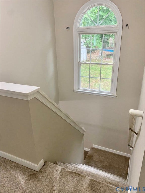 11017 Corryville Road, Brandon, North Chesterfield, VA 23236 Two story stair well with large window