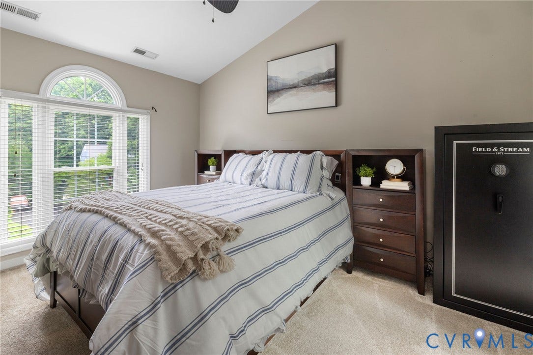 11017 Corryville Road, Brandon, North Chesterfield, VA 23236 Vaulted ceiling in Primary bedroom