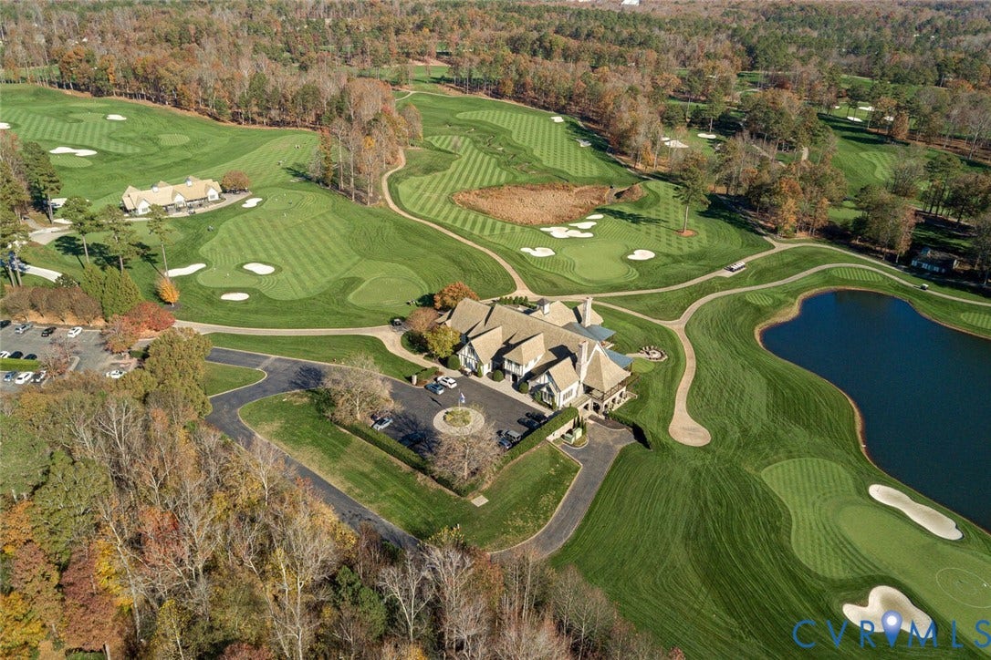 227 Kinloch Road, Manakin Sabot, VA 23103 Expansive golf course setting featuring multiple greens, sand traps, and water features