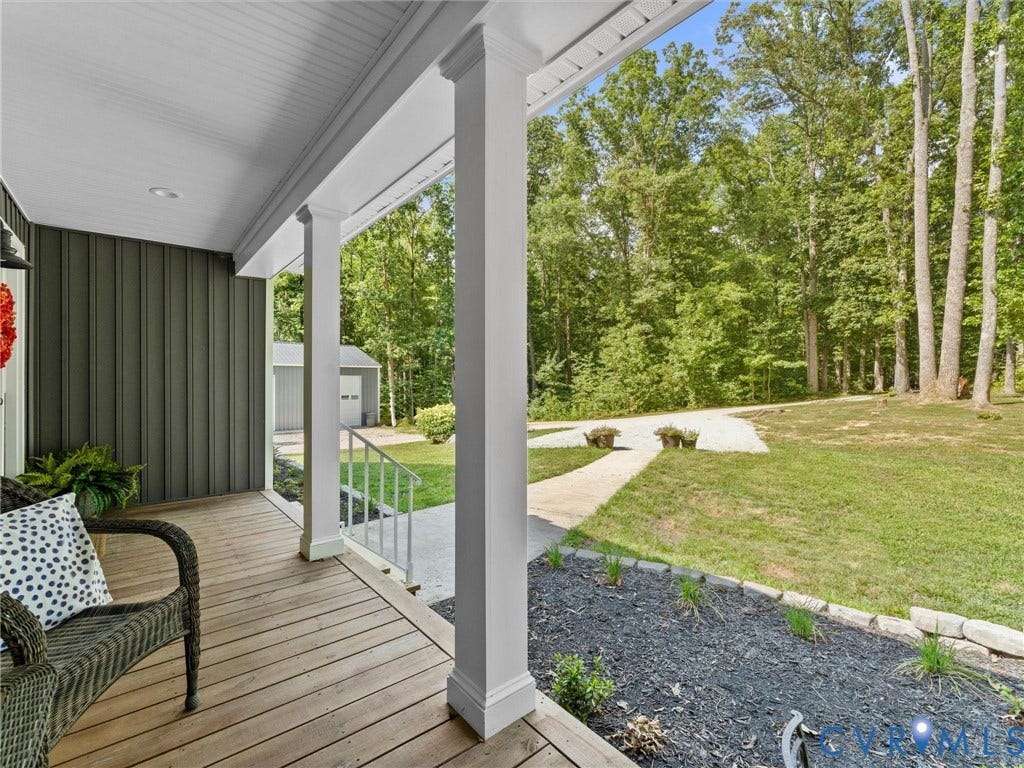 Covered front porch