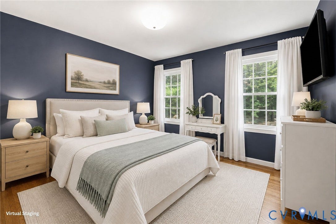 2757 Briarpatch Lane, Powhatan, VA 23139 Virtually staged 1st floor bedroom
