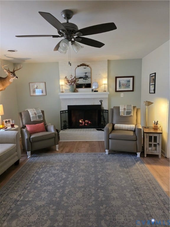 8511 Peaks Road, Hanover, VA 23069 Living Room w FP