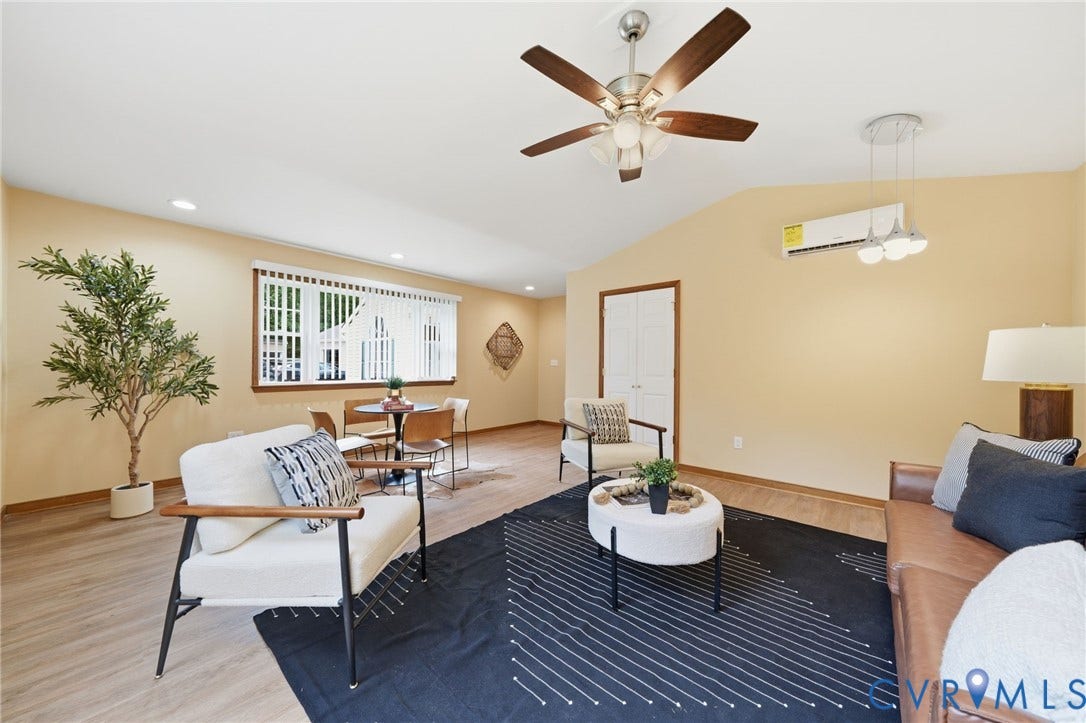 2231 Red Lane Road, Powhatan, VA 23139 An impressive 400 sq. ft. BONUS room w/vaulted ceiling & fan, designer lighting, a walk-in closet, & abundant natural light provides the ultimate multifunctional flex space to fit your lifestyle.