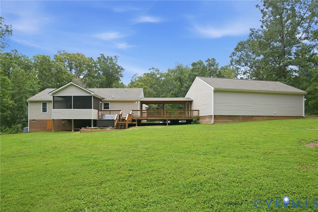 2231 Red Lane Road, Powhatan, VA 23139 This expansive lawn is designed for gathering, & entertaining & playing. Imagine the laughter while playing corn hole, frisbee, badminton or simply chasing the dog, there are so many options. Can't you hear the giggles now?