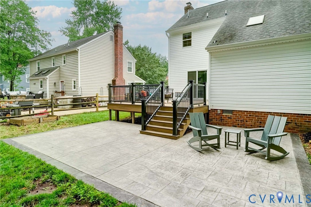 9724 Kingscroft Drive, Kingston, Glen Allen, VA 23060 Stamped concrete patio