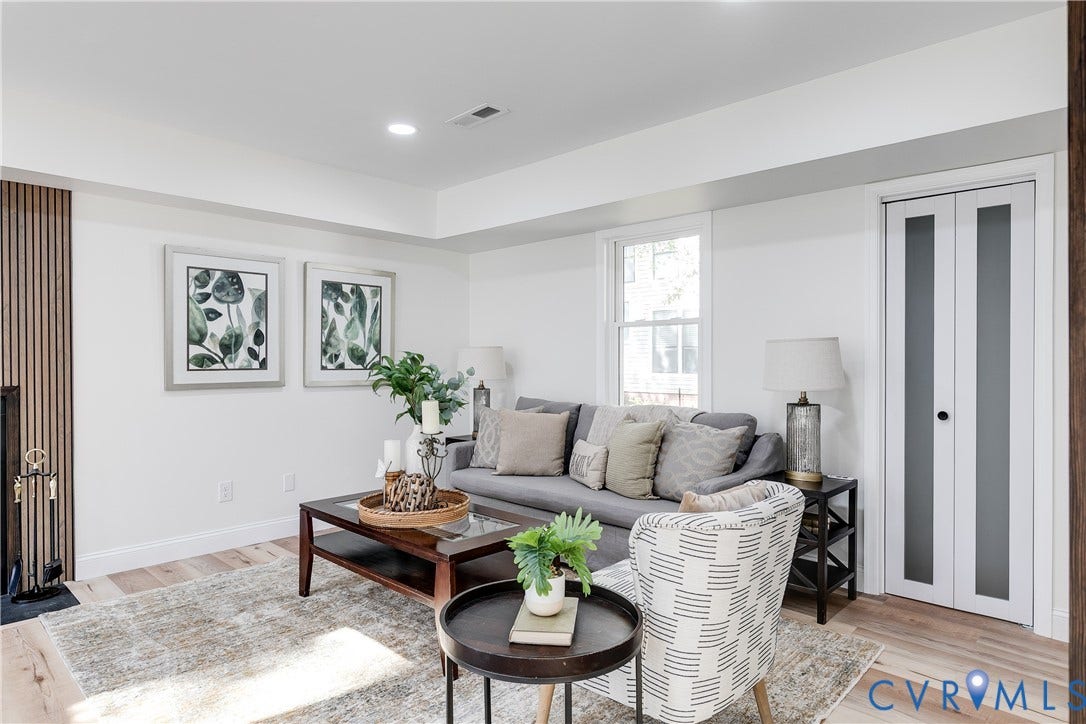 Featuring new recessed lighting and new durable LVP flooring