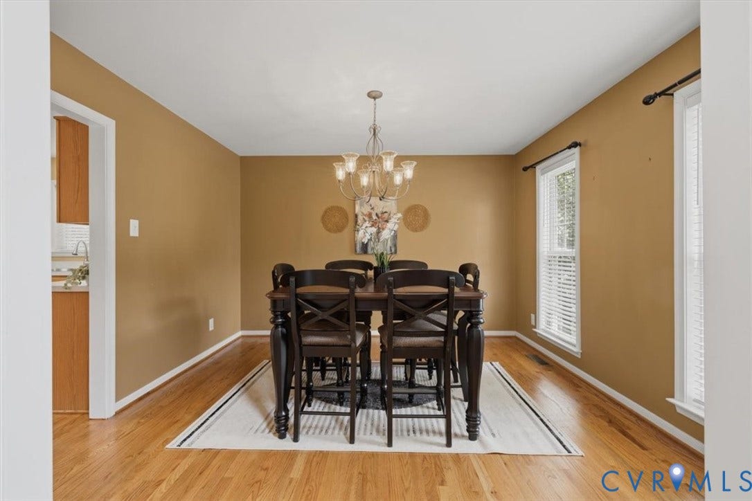 1824 Sidney Court, Glen Allen, VA 23059 Formal Dining Room is large enough for all of your holiday gatherings!