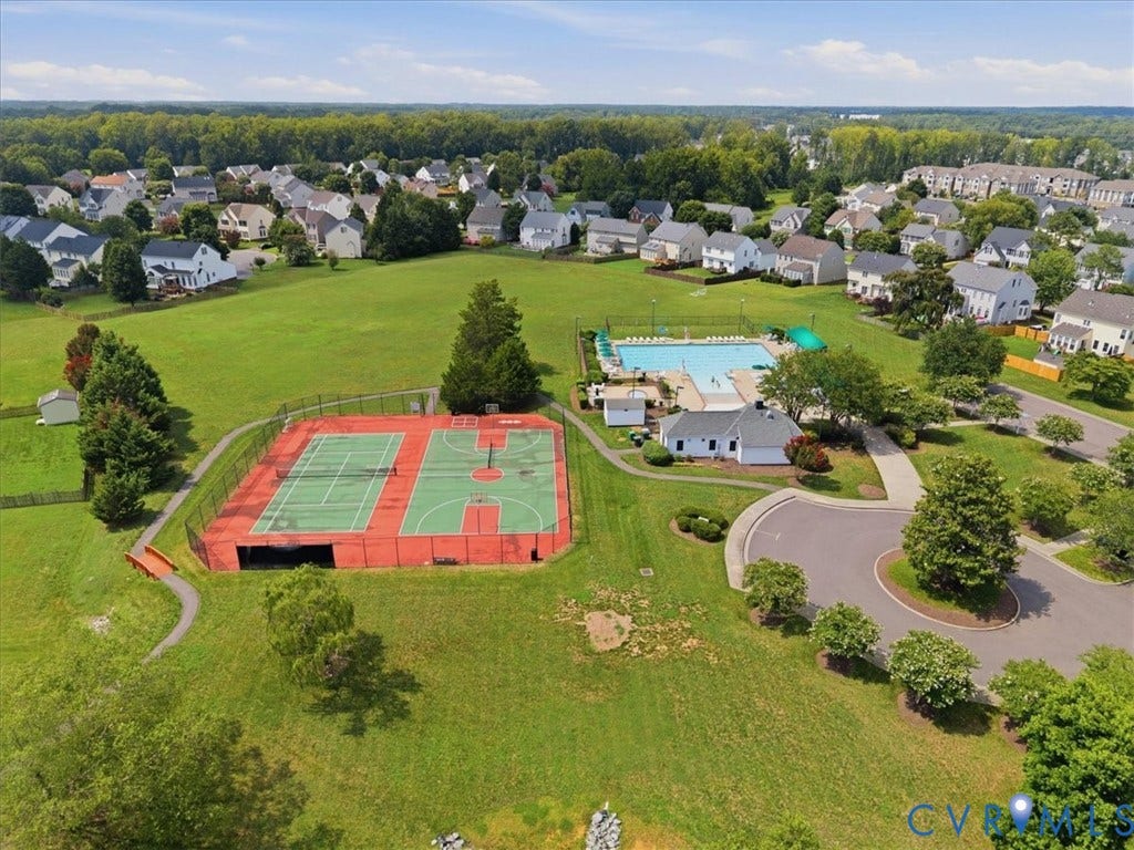 1824 Sidney Court, Glen Allen, VA 23059 Community recreational grounds featuring a basketball court, tennis court, swimming pool, and dedicated pool house