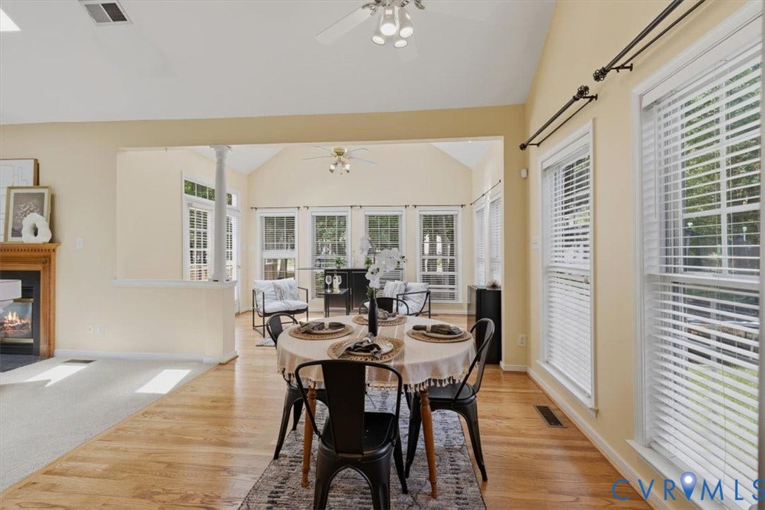 1824 Sidney Court, Glen Allen, VA 23059 Breakfast Nook opens to Sunroom