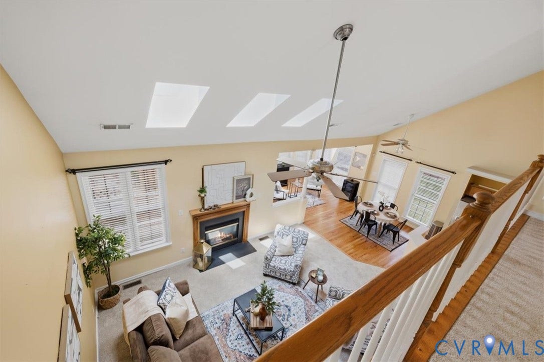 1824 Sidney Court, Glen Allen, VA 23059 View of 1st floor from above