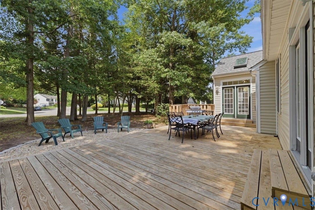 1824 Sidney Court, Glen Allen, VA 23059 Oversized back deck is perfect for grilling and entertaining guests.