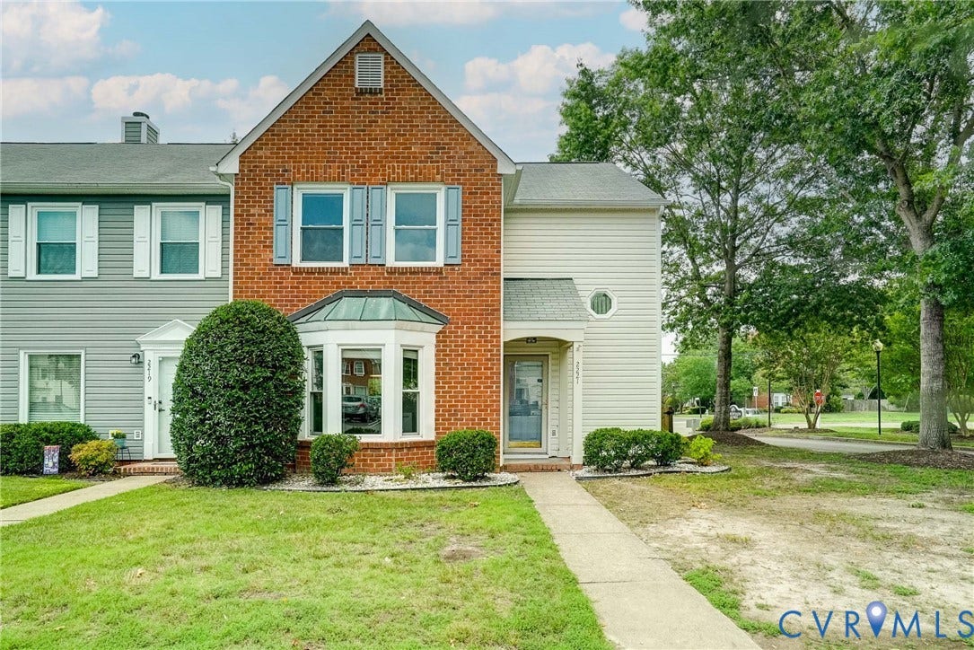 2221 High Bush Circle, Glen Allen, VA 23060 Brick and siding facade with a prominent bay window