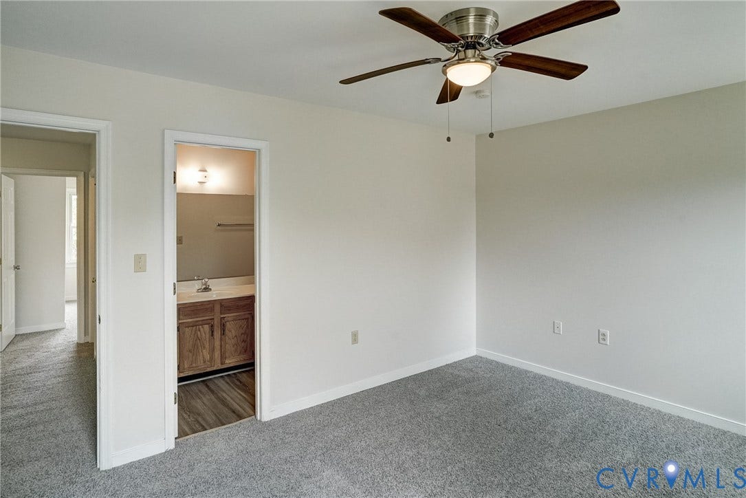 2221 High Bush Circle, Glen Allen, VA 23060 Spacious room with new gray carpeting and freshly painted walls