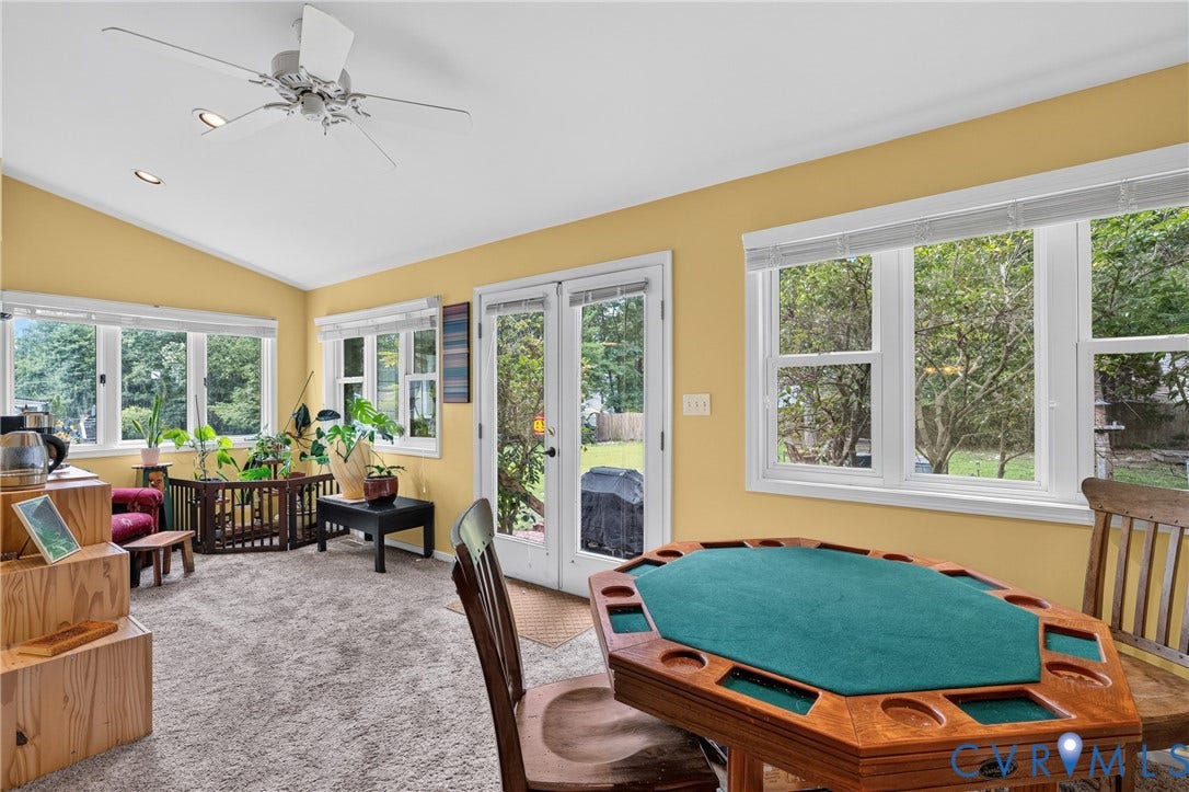 704 Spring Valley Road, Walthall, Chester, VA 23834 French doors lead to outside patio