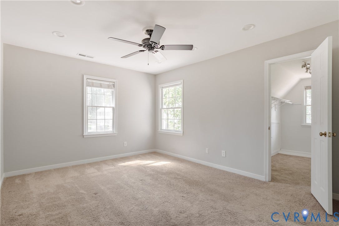 Large primary bedroom