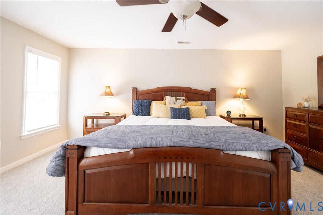 4805 Saddleridge Court, Saddleridge At Twin Hickory, Glen Allen, VA 23059 Spacious bedroom featuring light-toned wall paint, and neutral-toned carpeting