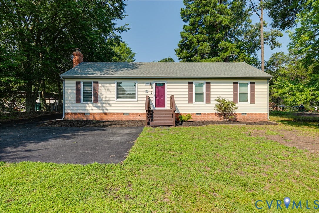 Charming 3-bedroom, 2-bath ranch home with fresh mulch and repaved driveway (2025).