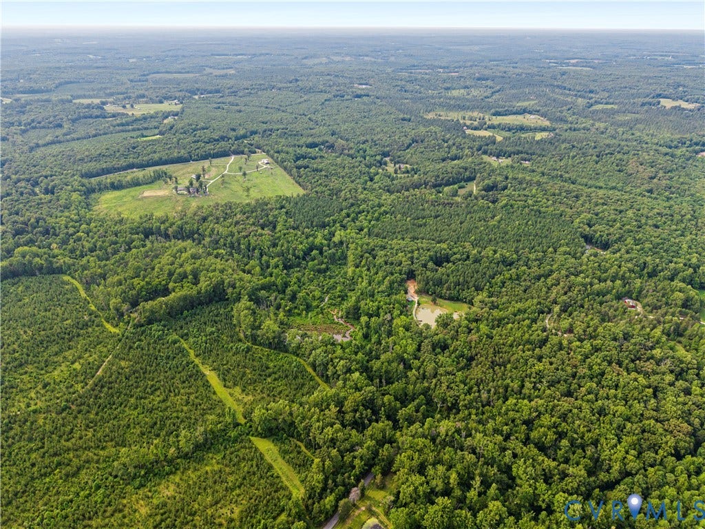 2590 Danieltown Road, Western Rural Goochland County, Goochland, VA 23063 Expansive aerial landscape featuring extensive woodlands and open clearings