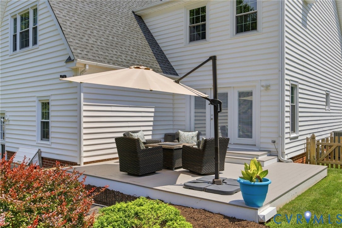 6212 Winsted Court, Wyndham, Glen Allen, VA 23059 Composite deck and beautifully landscaped with little effort!