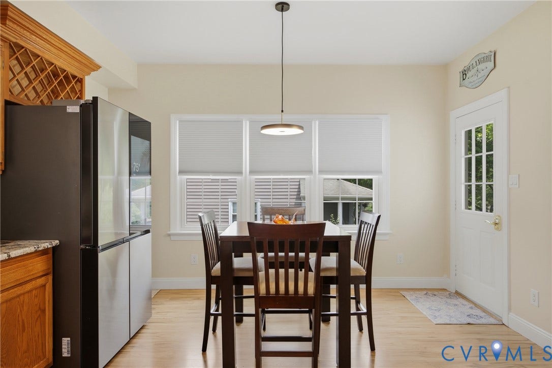 6212 Winsted Court, Wyndham, Glen Allen, VA 23059 The Eat-in Area of the Kitchen
