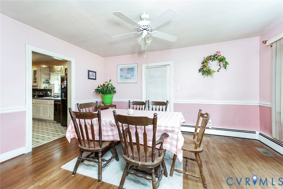 1804 Brentwood Road, Henrico, VA 23222 Dining Room looking into Kitchen