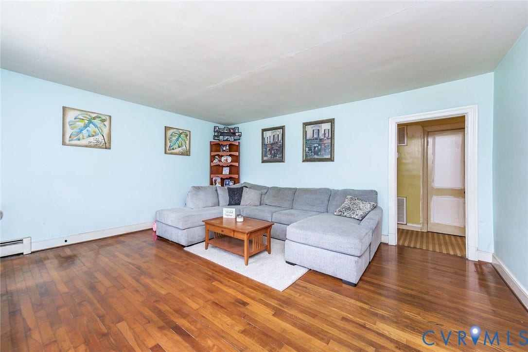 1804 Brentwood Road, Henrico, VA 23222 Living Room with HW Floors