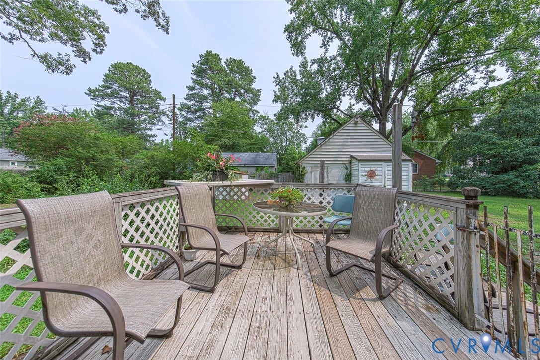 1804 Brentwood Road, Henrico, VA 23222 Rear Deck