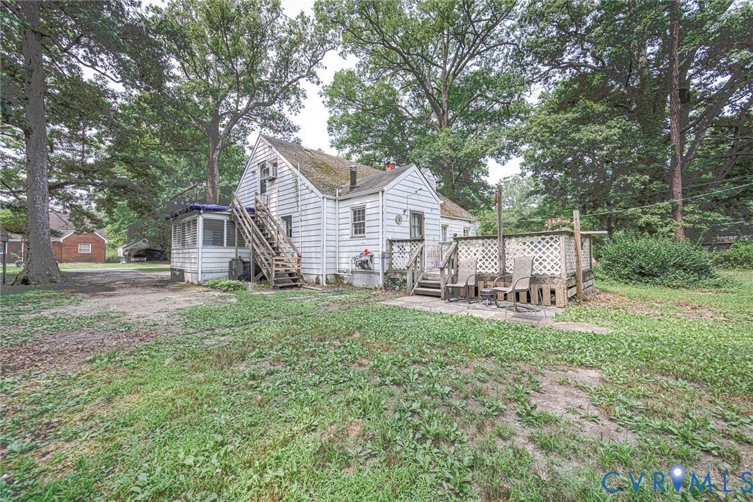 1804 Brentwood Road, Henrico, VA 23222 Rear view of home