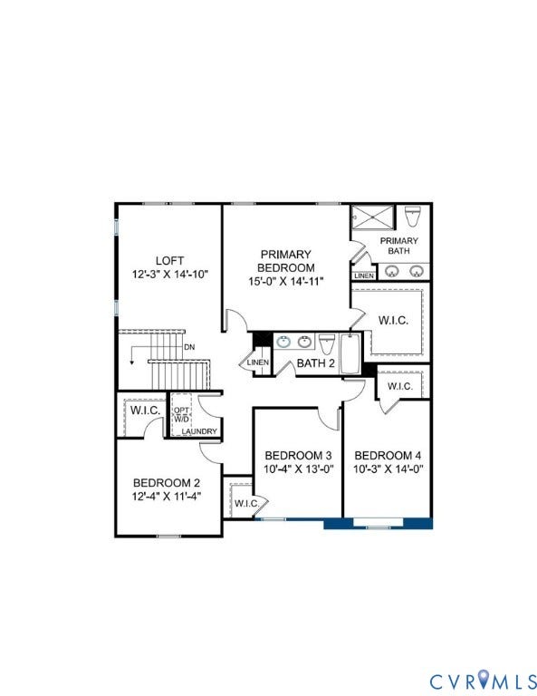 5318 Qualla Trace Court, Chesterfield, VA 23832 Second Floor