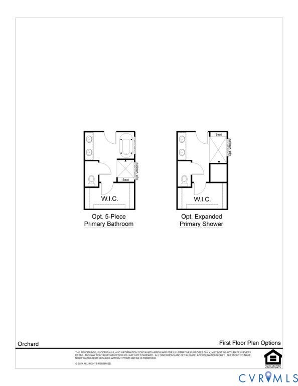 1367 Meadow Grove (Lot 2) Drive, Meadow Grove, Powhatan, VA 23139 Primary Bath Options
Updated plan April '26