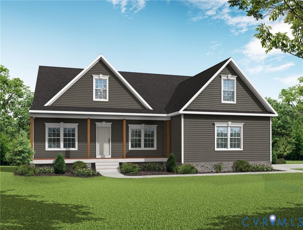 1367 Meadow Grove (Lot 2) Drive, Meadow Grove, Powhatan, VA 23139 Traditional elevation, side-load garage