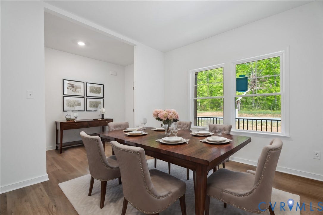 1367 Meadow Grove (Lot 2) Drive, Meadow Grove, Powhatan, VA 23139 Flex room, virtually staged as formal dining room