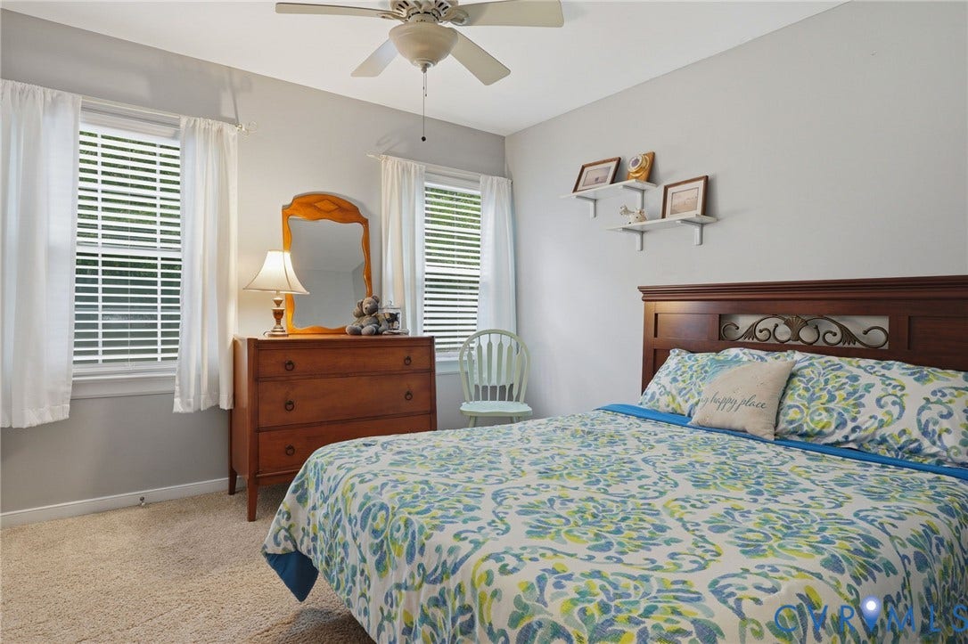 Bedroom #2 is bright with a large closet